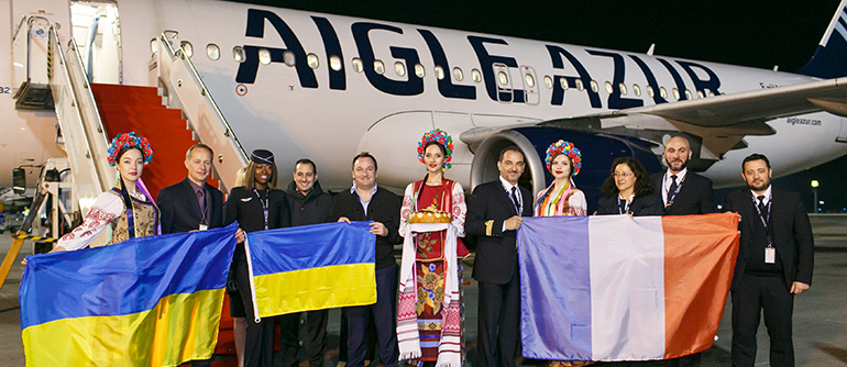 AigleAzur completed its first flight to Kyiv